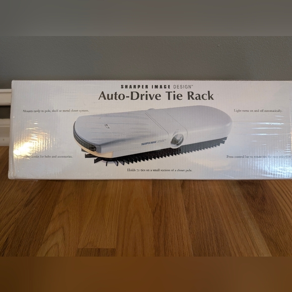 Sharper Image Auto-Drive Tie Rack NIB - Picture 2 of 5